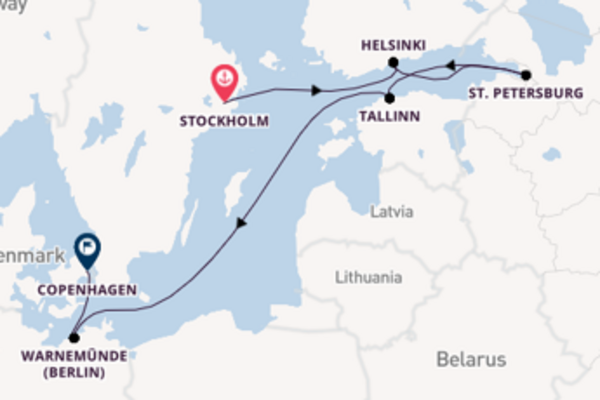 Voyage with Oceania Cruises from Stockholm
