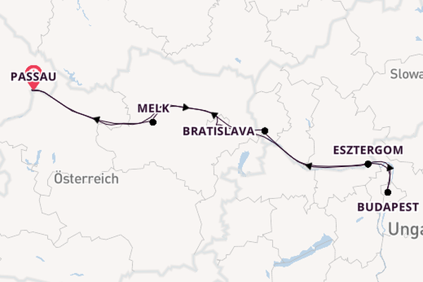Donau ab Passau auf der MS VistaMilla