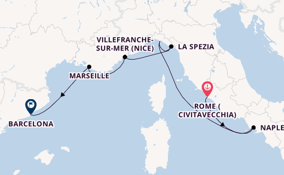 Western Mediterranean from United Kingdom with the Celebrity Equinox