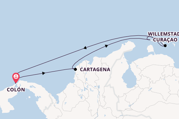 Southern Caribbean from Colón, Panama with the Serenade of the Seas