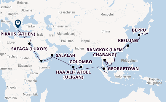 Ostasien ab Tokio, Japan auf der VASCO DA GAMA