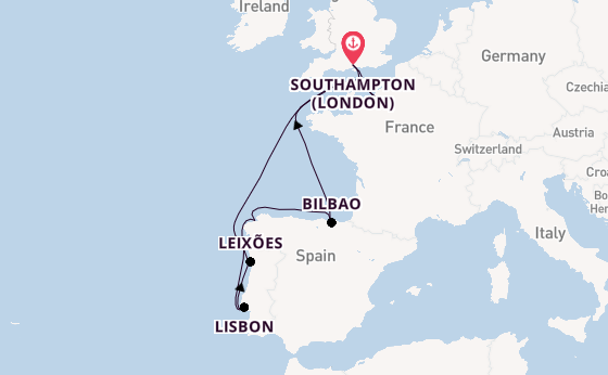 England from Southampton, England with the Celebrity Apex