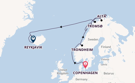 Norway from Copenhagen, Denmark with the Insignia