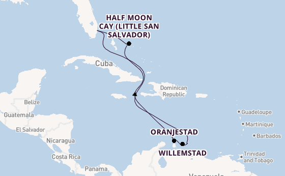 Caribbean from Fort Lauderdale (Port Everglades), Florida with the Nieuw Amsterdam