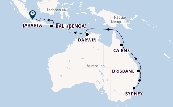 Australien ab Sydney auf der VASCO DA GAMA