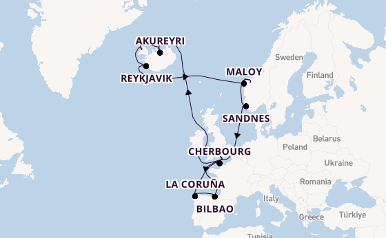 British Isles from Southampton, England with the MSC Virtuosa