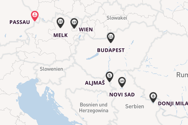 Donau ab Passau auf der VIVA TWO