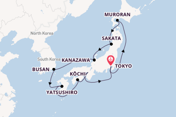 Voyage with MSC Cruises from Tokyo