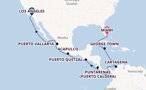 Mexikanische Riviera ab Miami auf der Vista
