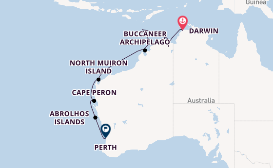 Australië vanaf Darwin, Australië met de Silver Cloud