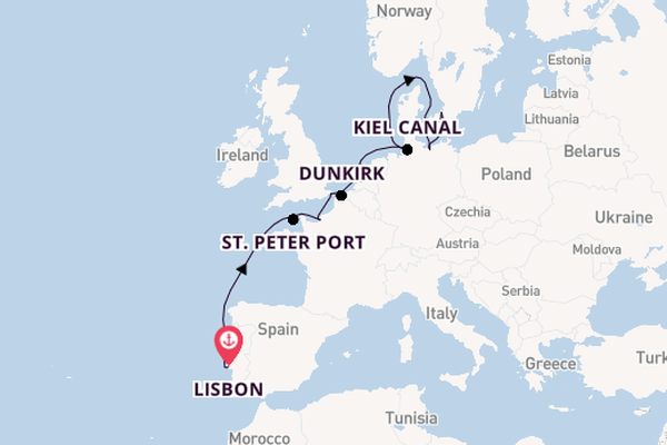 Portugal to Denmark