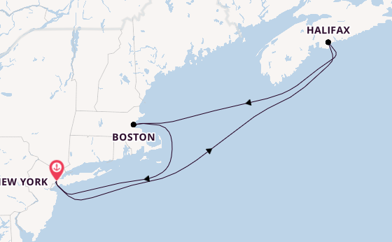 USA Ostküste ab New York auf der Queen Mary 2