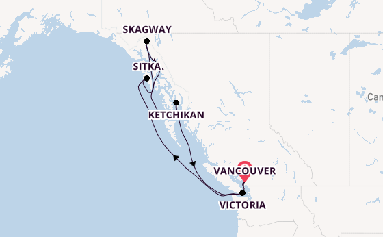 Alaska & West Canada from Vancouver, Canada with the Crown Princess