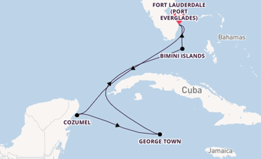 Caribbean from Fort Lauderdale (Port Everglades), Florida, USA with the Celebrity Reflection