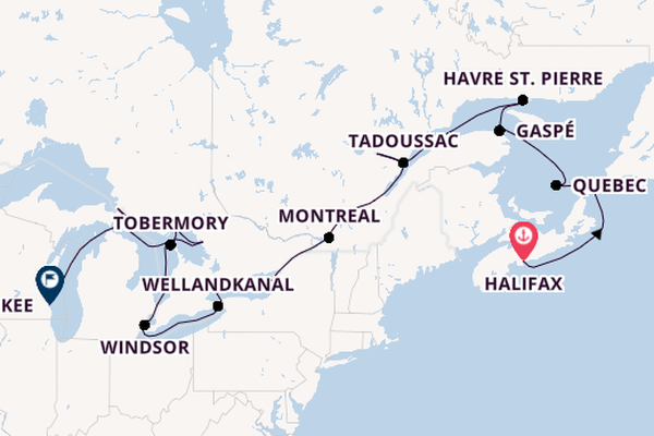 Nordamerika ab Halifax, Kanada auf der HANSEATIC inspiration