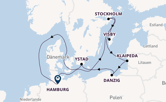 Europa ab Kiel, Deutschland auf der HANSEATIC nature