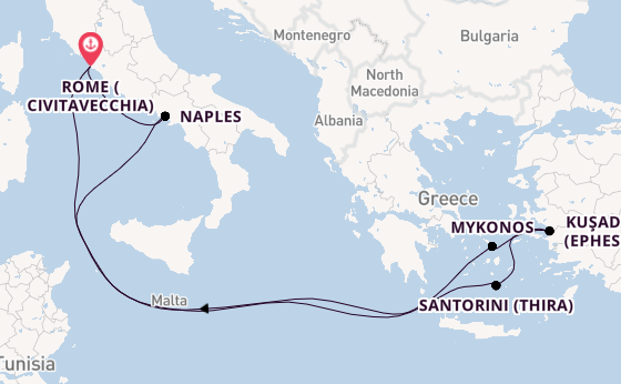 Greek Odyssey with Rome Stay