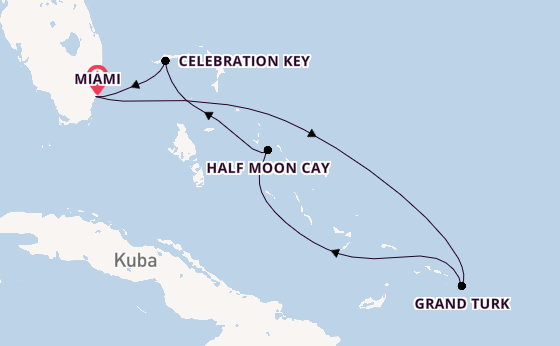 Karibik ab Miami auf der Carnival Sunrise