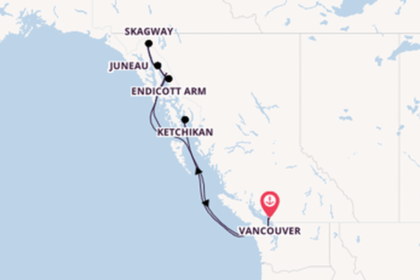 Alaska & West Canada from Vancouver, Canada with the Koningsdam