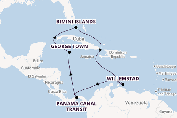 Caribbean Charms & Panama Passage with Miami Stay