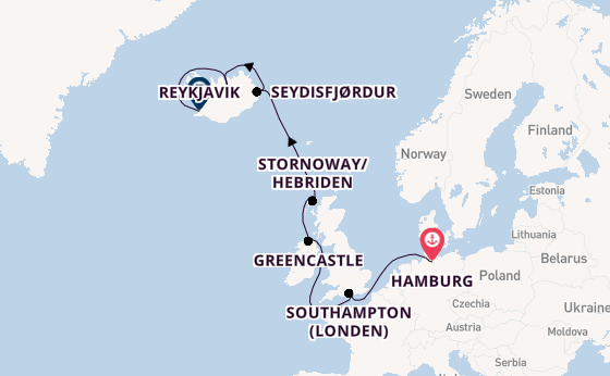 Britse Eilanden vanaf Hamburg, Duitsland met de EXPLORA III