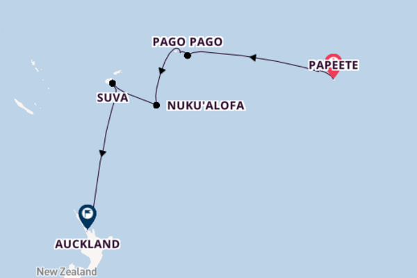 Expedition with Azamara from Papeete