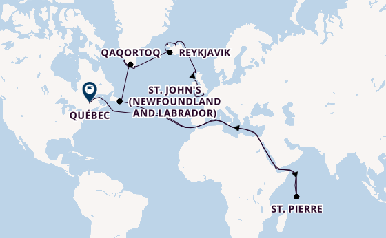 Transatlantik ab Southampton, Großbritannien auf der EXPLORA IV