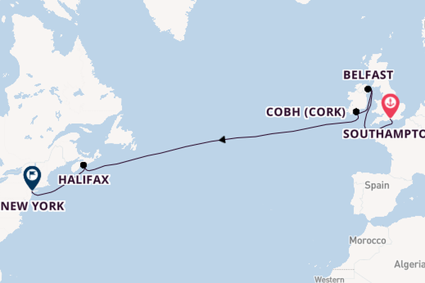 Ocean to Skyscrapers: All Inclusive Voyage from Southampton to New York