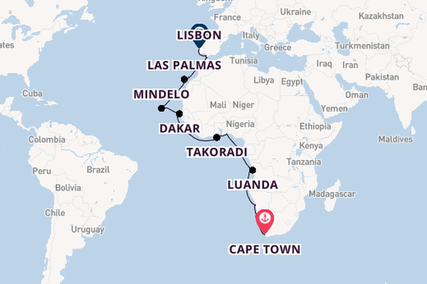 Africa from Cape Town, South Africa with the Seabourn Quest
