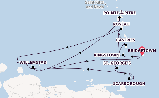 Journey from Bridgetown with the Renaissance