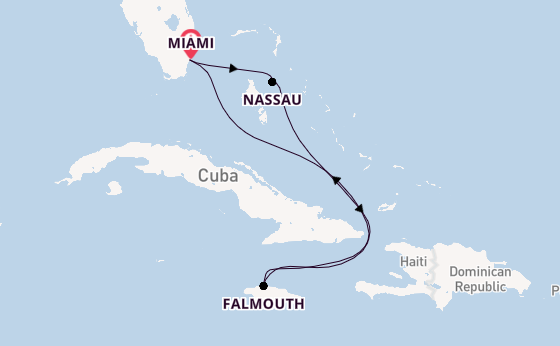 Caribbean from Miami, Florida, USA with the Freedom of the Seas