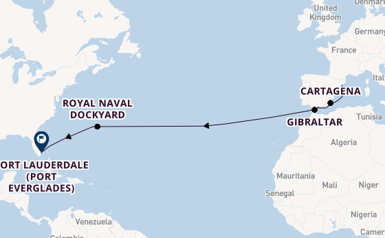 Transatlantic from Barcelona, Spain with the Celebrity Eclipse