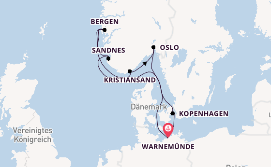 Norwegen ab Warnemünde auf der MSC Magnifica