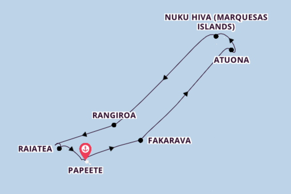 Sailing from Papeete via Fakarava