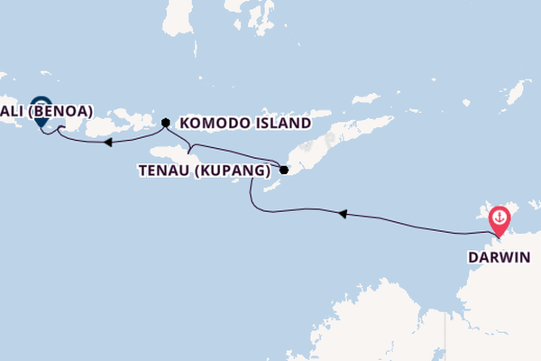 Indonesia from Darwin, Australia with the Seven Seas Explorer