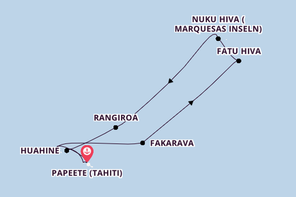 Französisch-Polynesien ab Papeete (Tahiti), Französisch-Polynesien auf der Silver Whisper