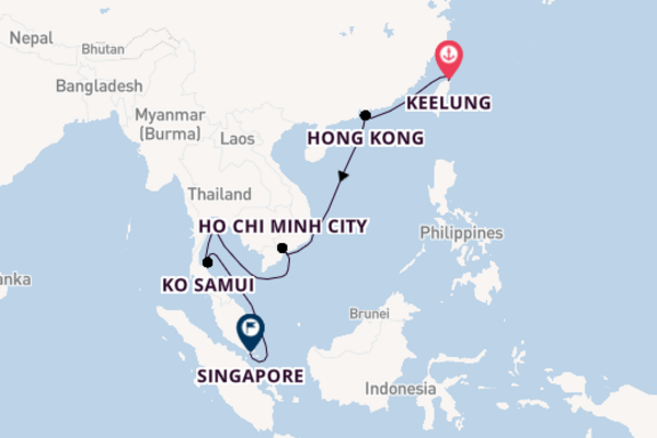 Southeast Asia From Keelung with the Norwegian Spirit 