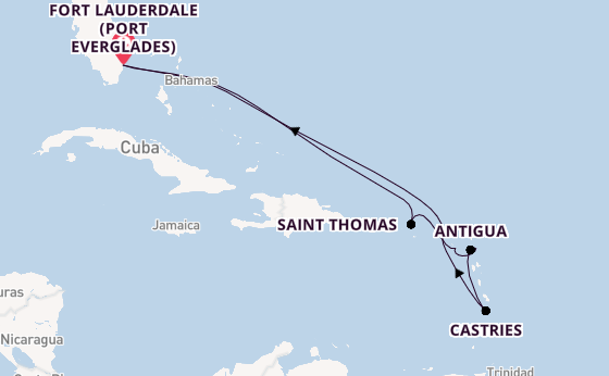 Caribbean from Fort Lauderdale (Port Everglades), Florida with the Enchanted Princess