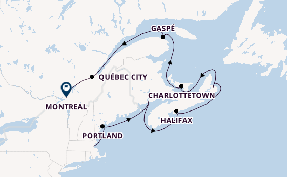 East Coast USA from Boston, Massachusetts, USA with the Seven Seas Prestige