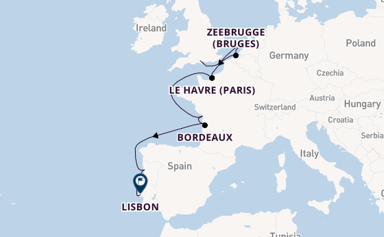 Portugal from Southampton, England with the Seven Seas Voyager