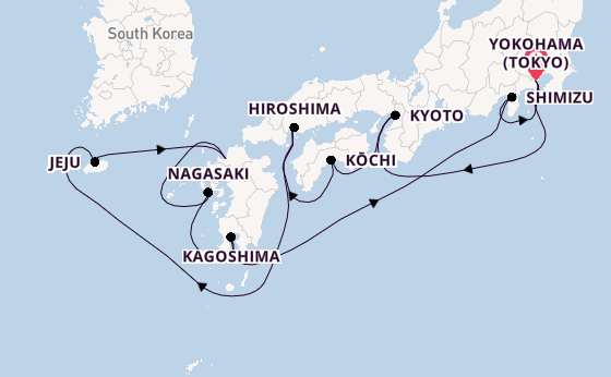 Japan Cherry Blossoms with Tokyo, Mount Fuji & Bullet Train Tour with Luxury Japan & South Korea All Inclusive Cruising