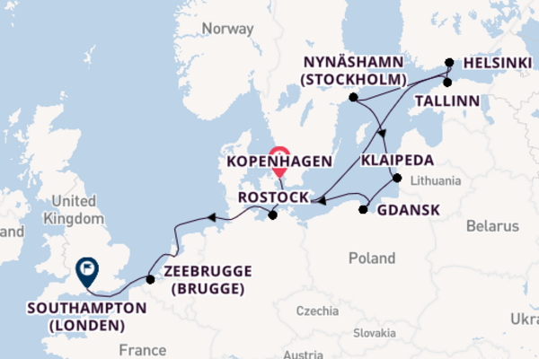 Verken Klaipeda met Norwegian Cruise Line