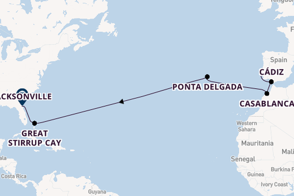 Transatlantic from Lisbon, Portugal with the Norwegian Dawn
