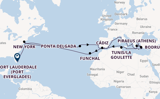 Transatlantic from New York with the Volendam