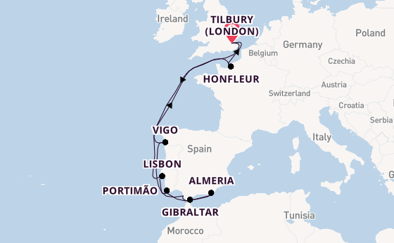 14 day expedition on board the Ambience from Tilbury (London)