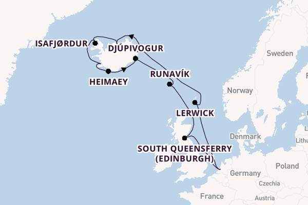 Arctica vanaf Rotterdam, Nederland met de Rotterdam
