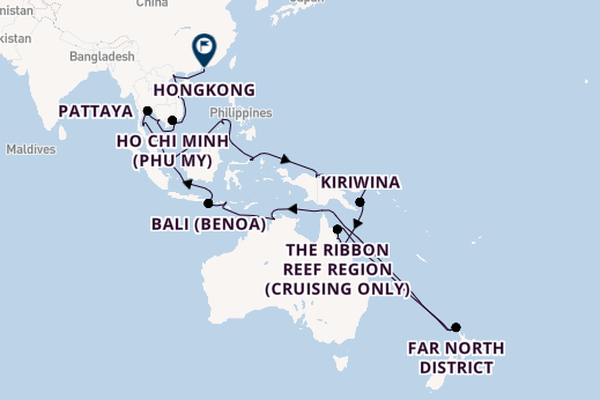 Zuidoost-Azië vanaf Singapore, Singapore met de Westerdam