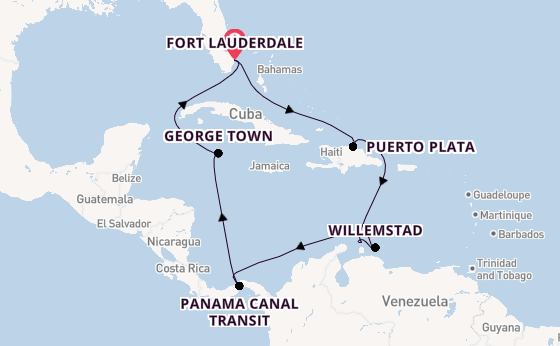 Caribbean vanaf Fort Lauderdale, Verenigde Staten met de Celebrity Ascent