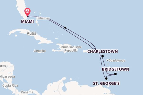 Karibik ab Miami auf der Queen Elizabeth