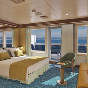Come aboard the undefined and discover one of 46 cabin categories on a total of 14 decks that can accommodate 3690 passengers. Choose your dream cabin and feel at home on board the undefined!